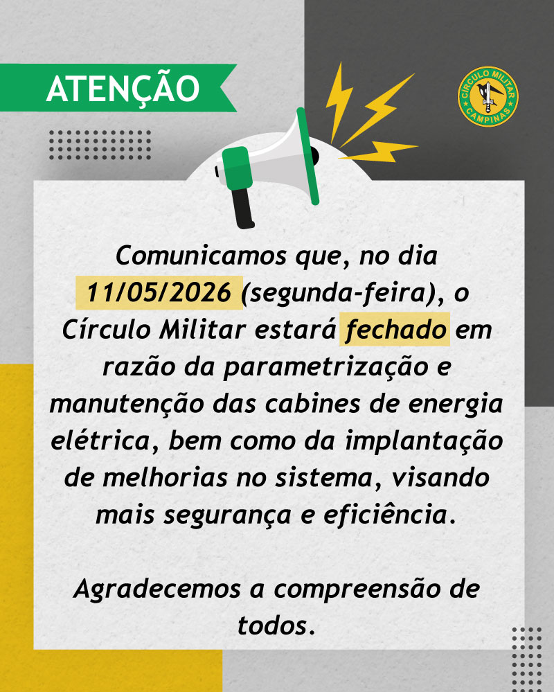 Círculo Militar de Campinas - CNPJ 46.096.012/0001-62